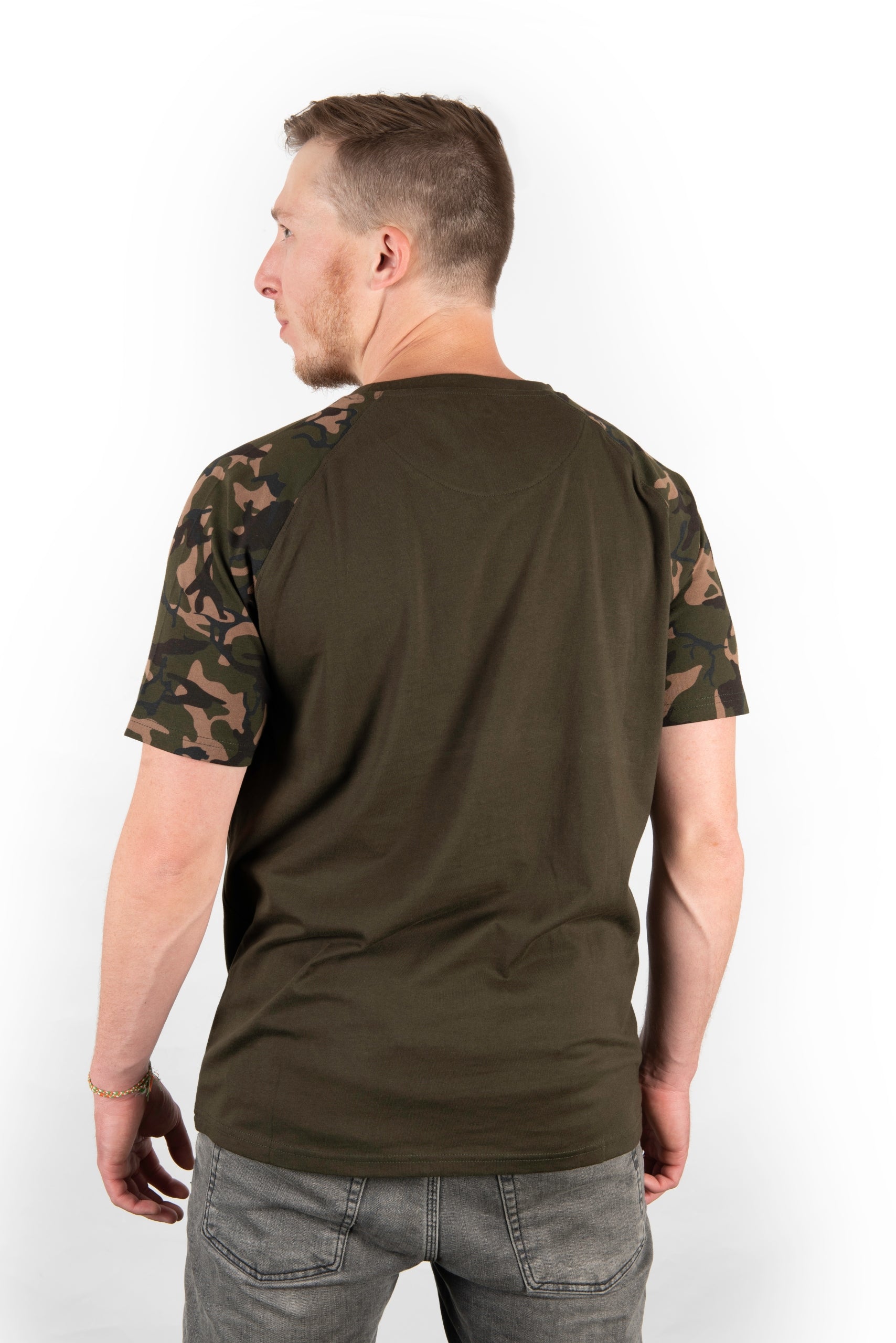 Fox Print Reglan Khaki/Camo S CFX013 Tshirt Brand Fox Chunk