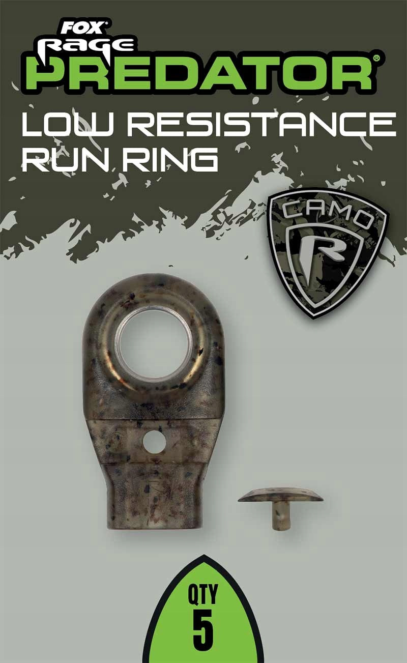 Fox Rage Camo Low Resistance Run Ring 5pcs Through Rings