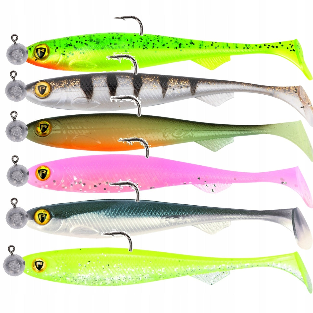 Fox Rage Slick Shad 11 cm Armed Rubber for zander Okonia Opk 6 pcs