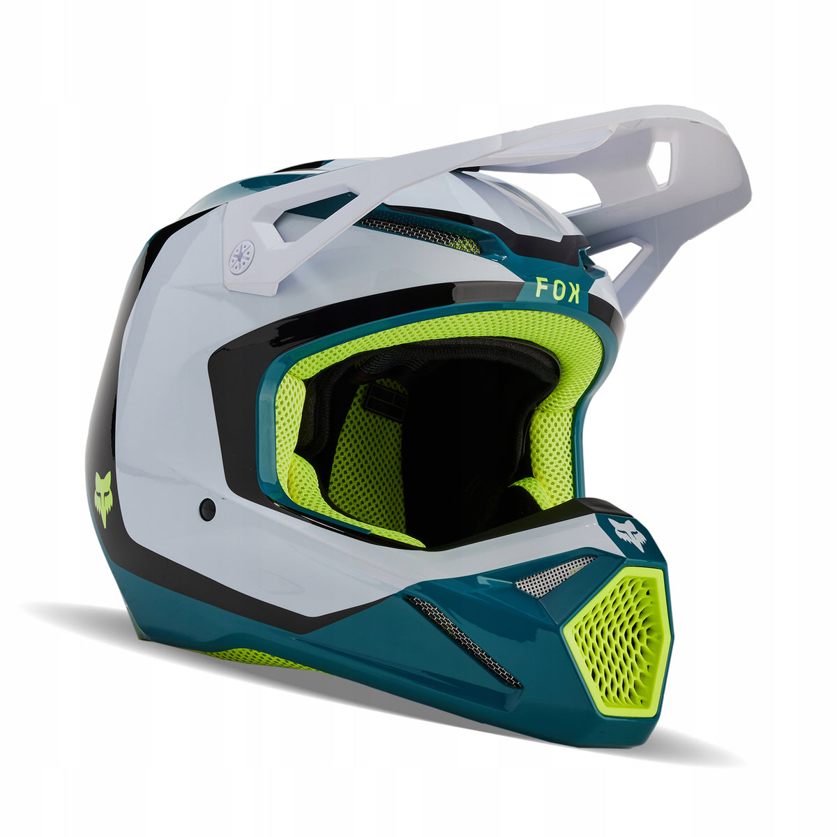 Fox V1 Nitro Maui Blue L Motorcycle Helmet