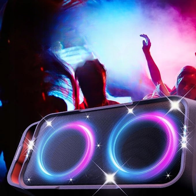 Foxdawn Bluetooth Speaker 240W Party Battery 20h LED BT5.3 Bass Karaoke Packaging status original