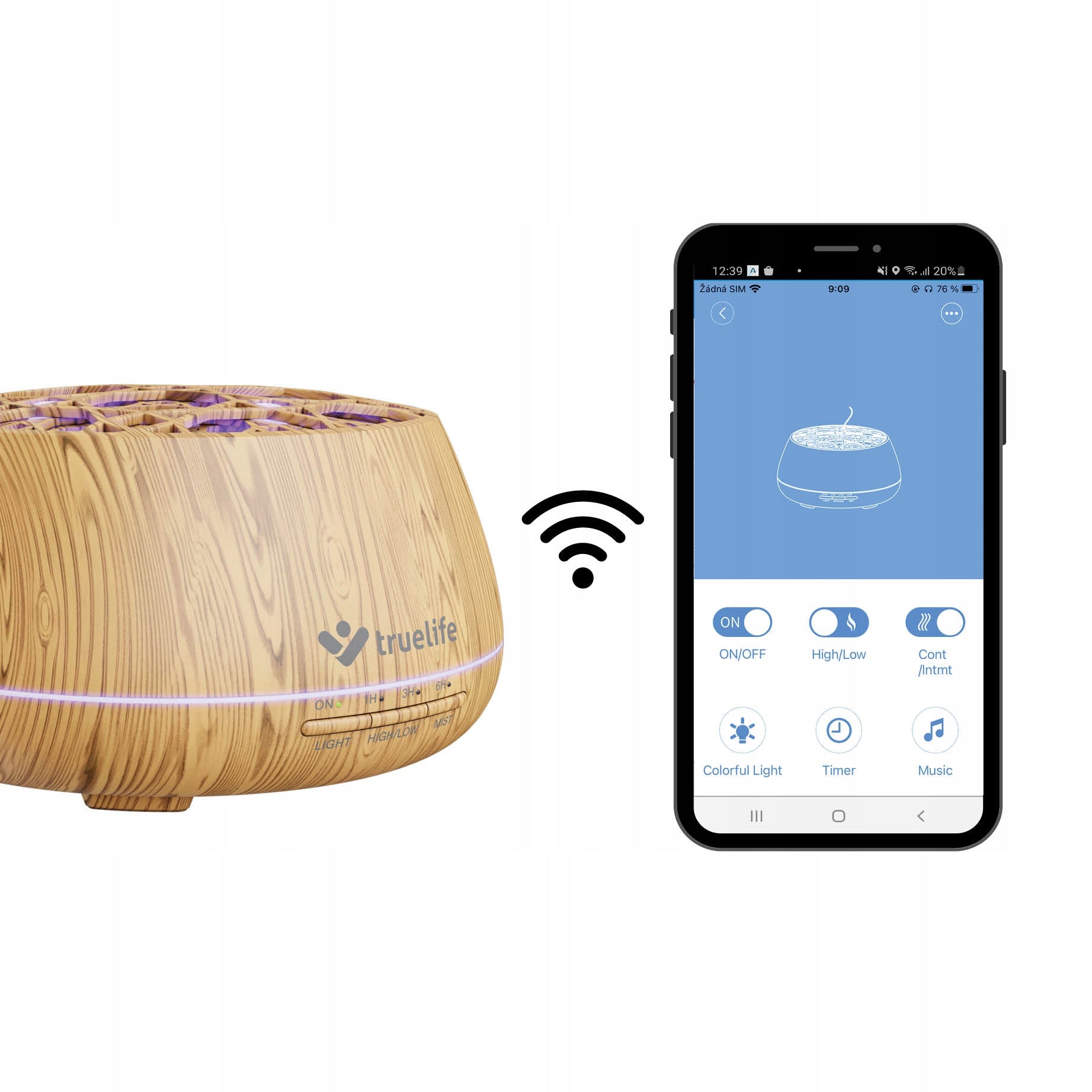 Fragrance Diffuser Air Humidifier with Bluetooth Speaker Aromatherapy Model Diffuser D9 Smart