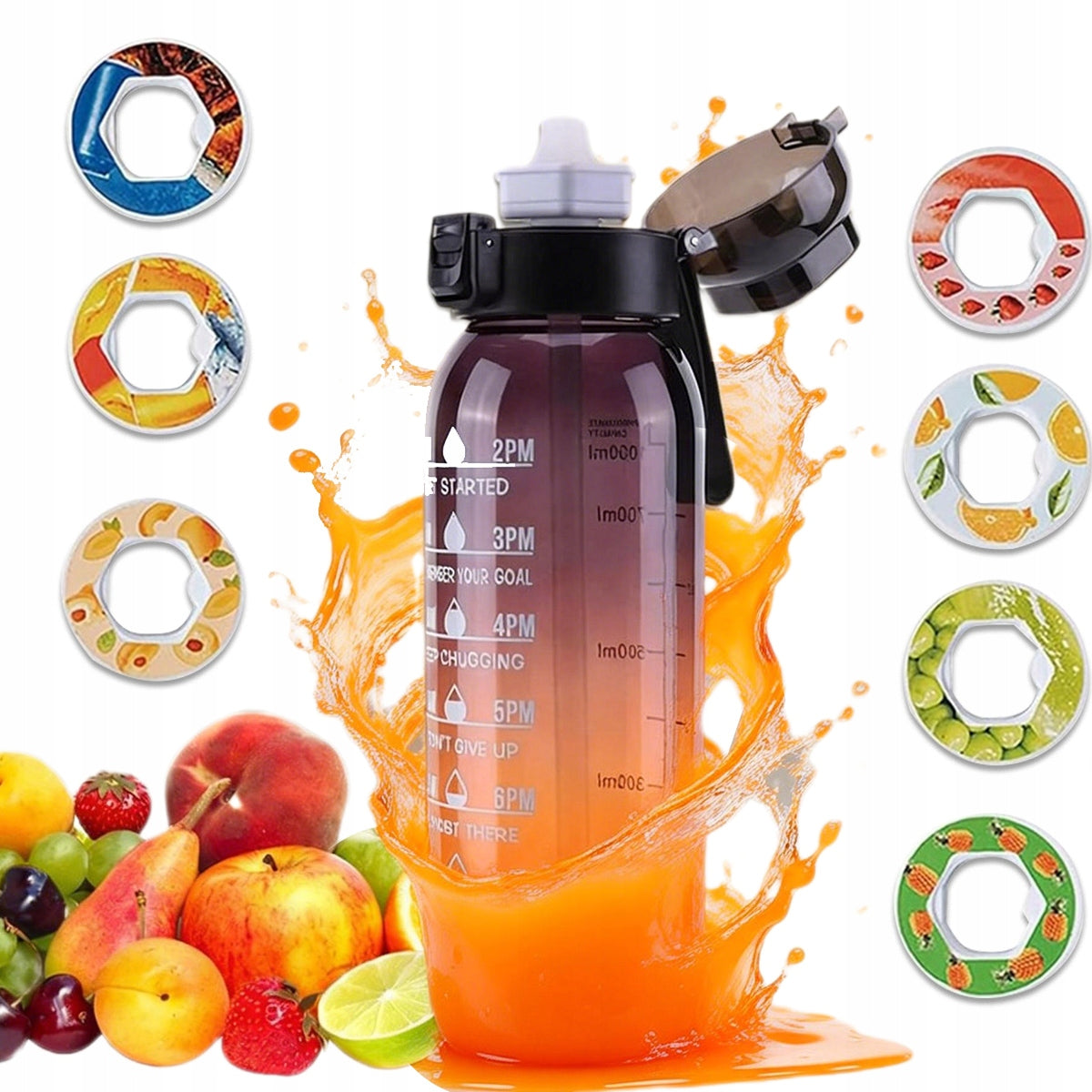 Fragrance Mug 1000ml Water Bottle Spices -7pcsm Many Flavors
