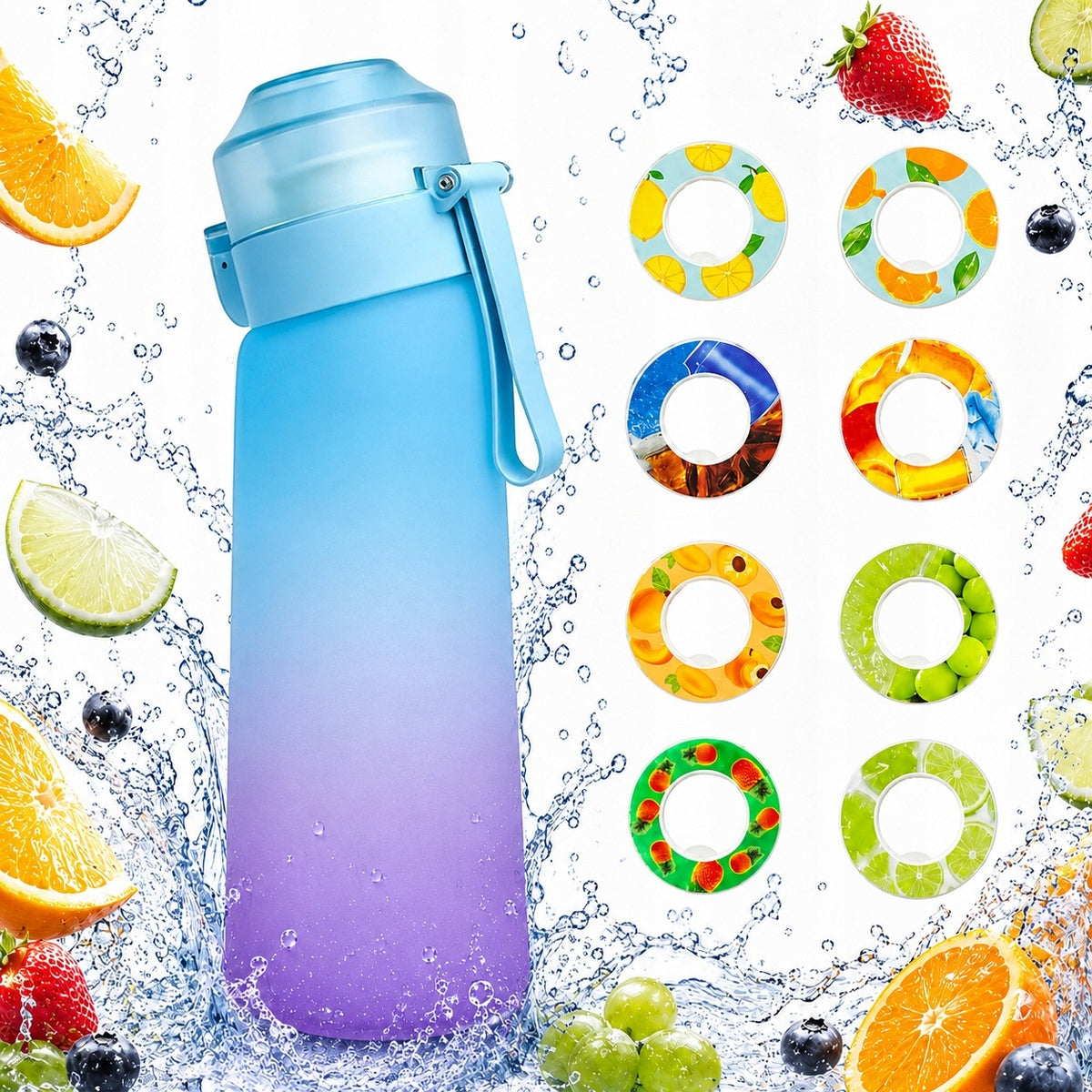 Fragrance Mug 650ml Water Bottle Spices + 7pcsm Many Flavors