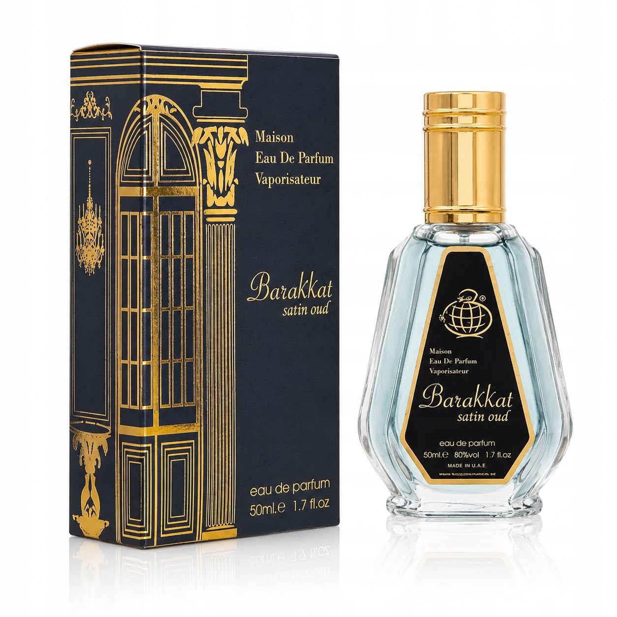 Fragrance World Barakkat Satin Oud 50ml+FREEBIE Packaging status original