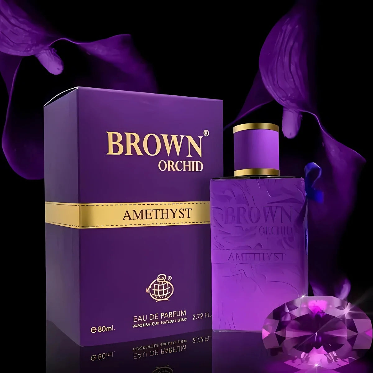 Fragrance World Brown Orchid Amethyst 80 ml EDP - Flacon 80 ml Packaging status original
