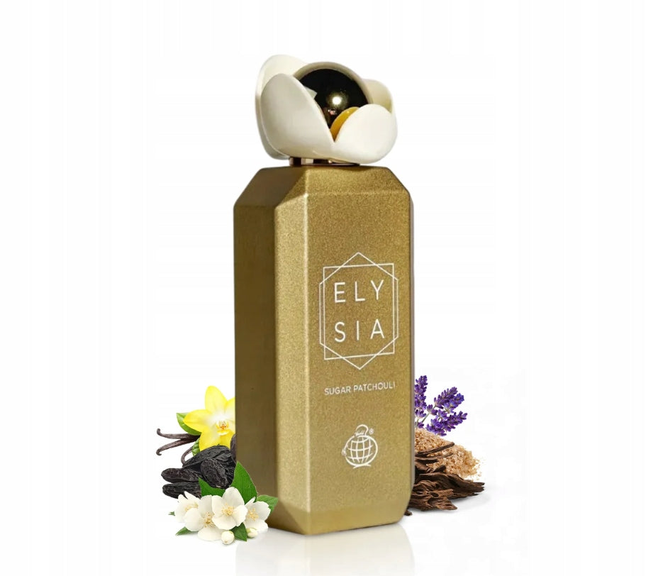 Fragrance World Elysia Sugar Patchouli Arabic Perfume For Women 100 ml E Packaging status original