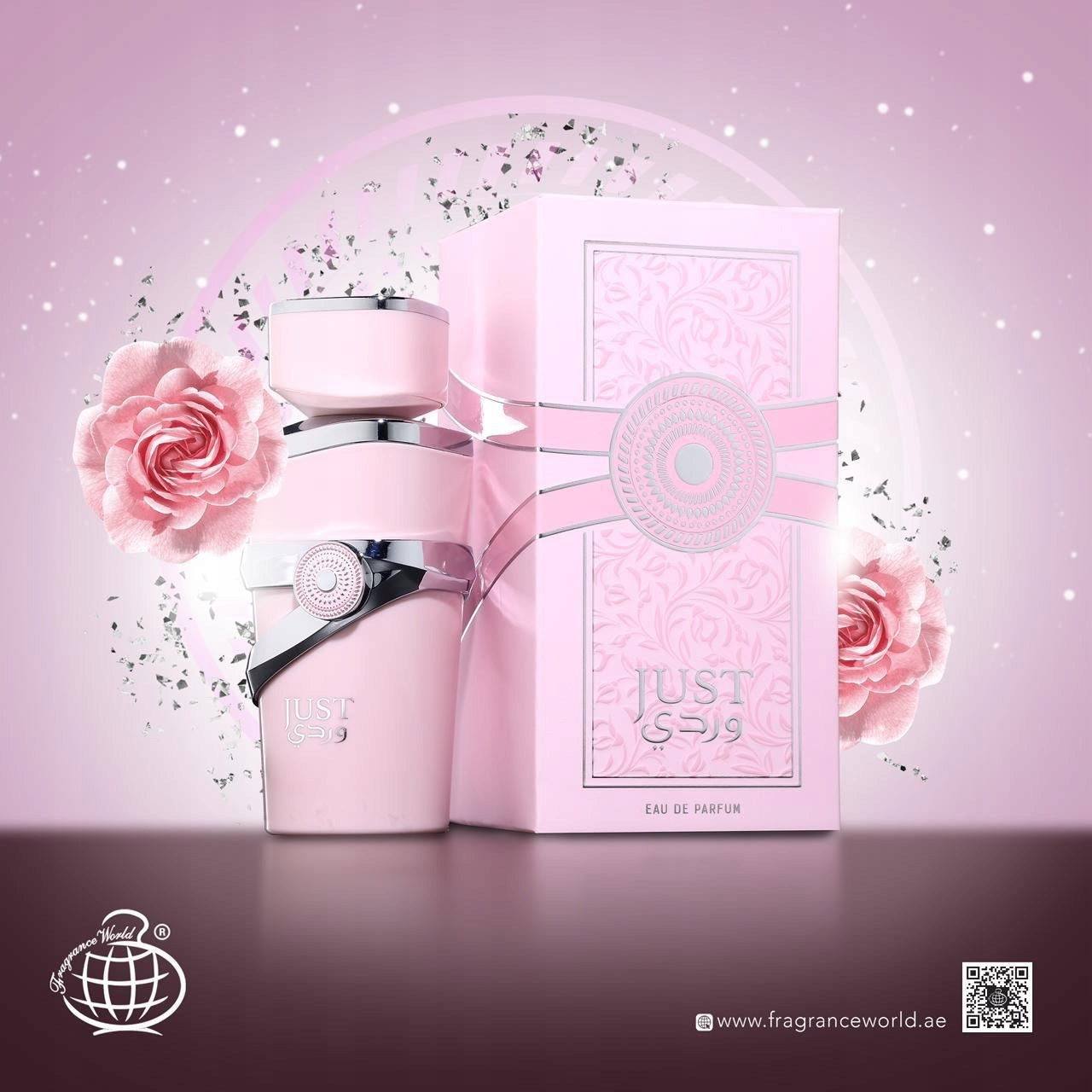 Fragrance World Just Wardi Women's Oriental Perfumed Water 100ml Brand Fragrance World