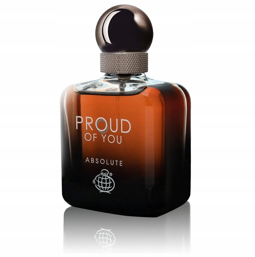 Fragrance World Proud Of You Absolute Arabic Perfume For Men 100 ml Packaging status original