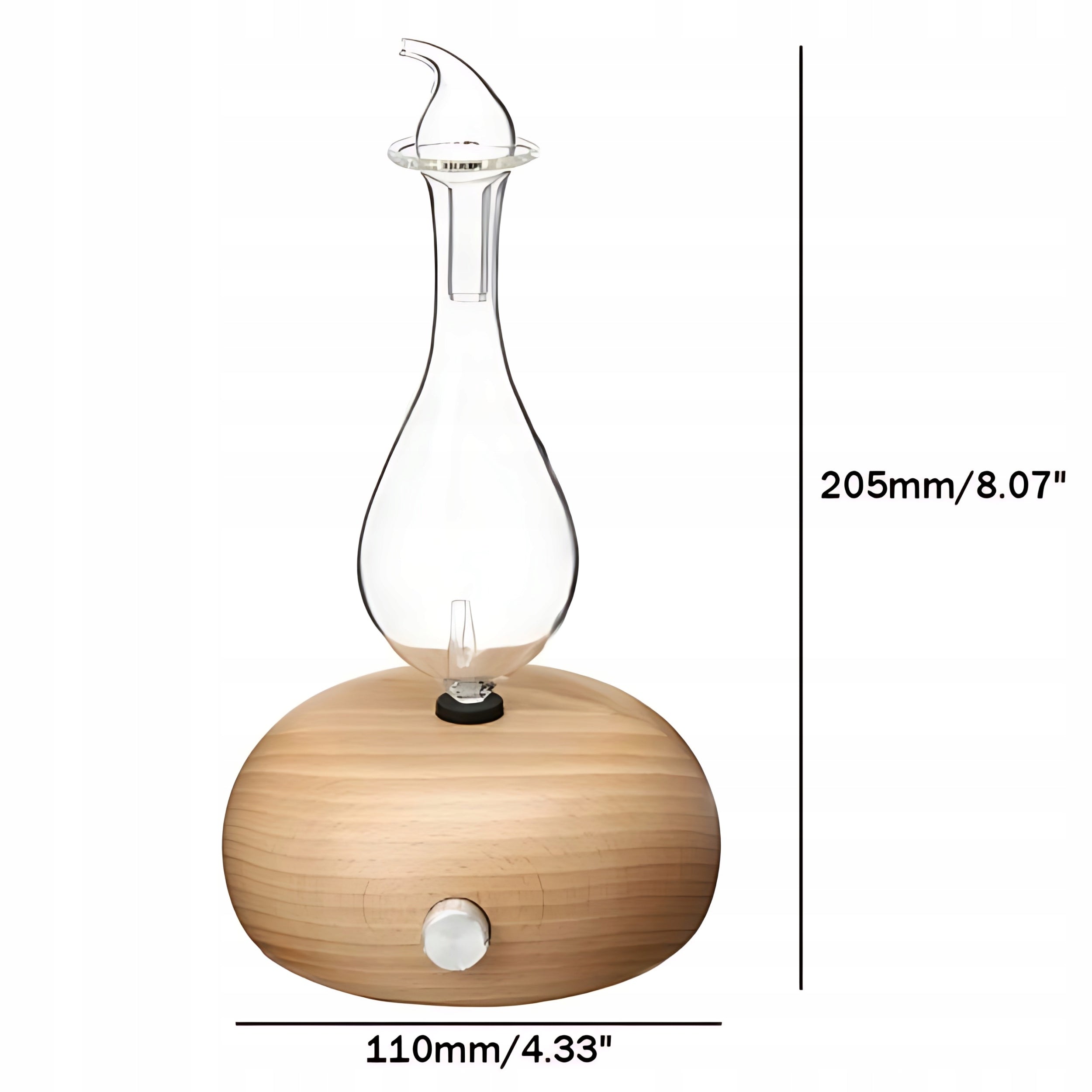 Fragrance diffuser for essential oils anhydrous aromatherapy Dominant color brown