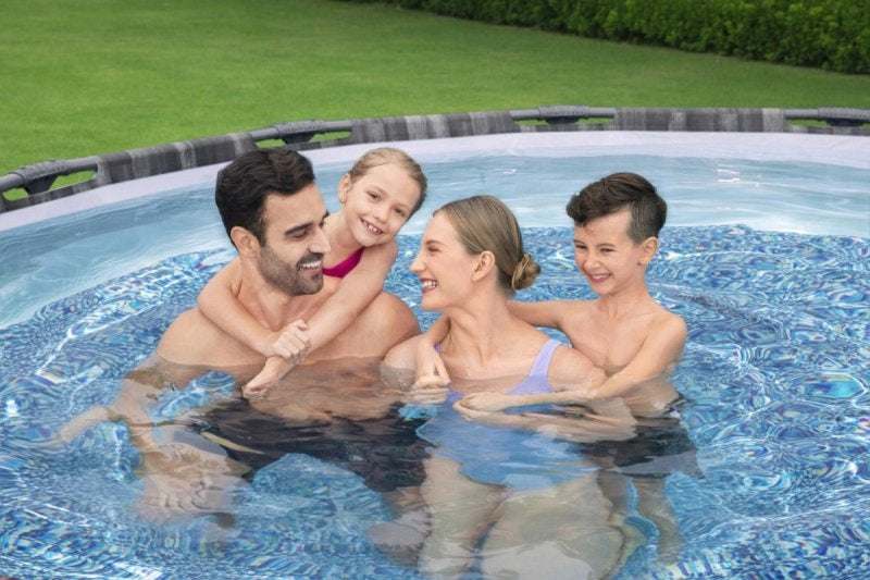 Frame pool Steel Pro MAX 427x107 Imitation Wood 14FT BESTWAY 5in1 + Height 107 cm