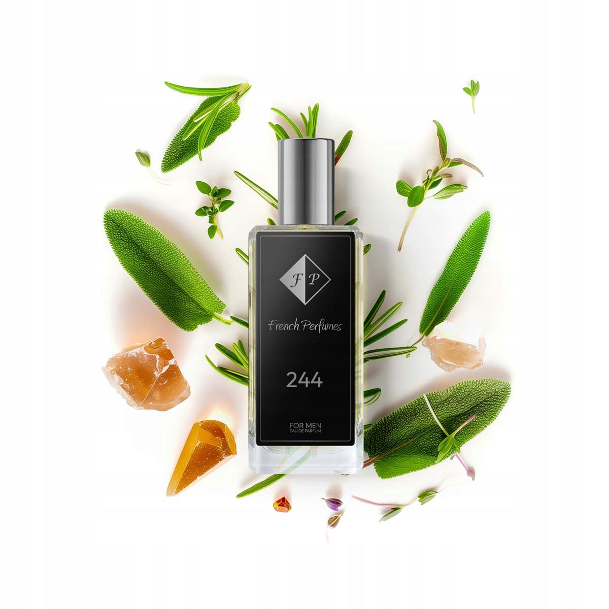Francuskie Perfumy Male Nr 244 - 60ml Woody Perfumed Water