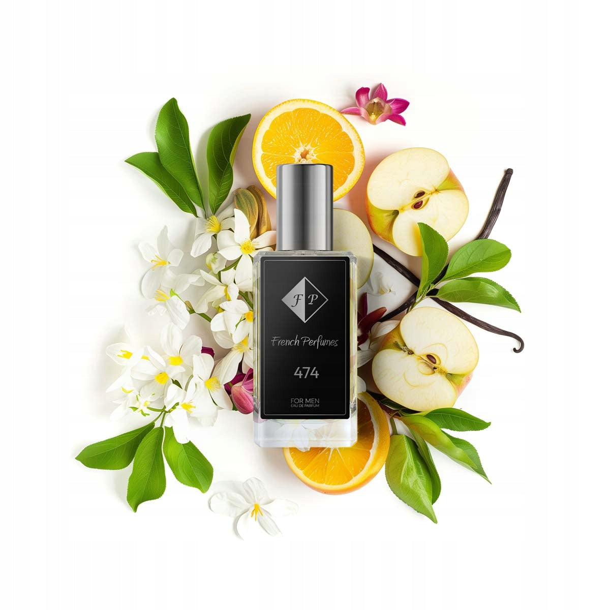 Francuskie Perfumy Men's No. 474 - 33ml | Apple Vanilla | Fresh Scent