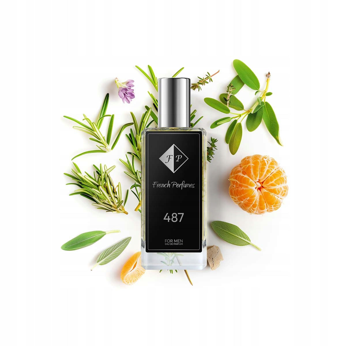 Francuskie Perfumy Men's No. 487 - 60ml Aromatic Perfumed Water