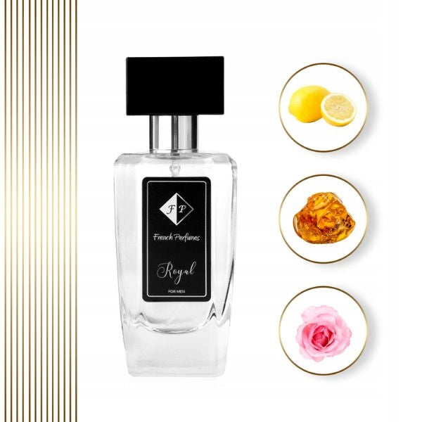 Francuskie Perfumy Royal Male Nr 212 - 106ml | Citrus Perfumed Water Brand Francuskie Perfumy