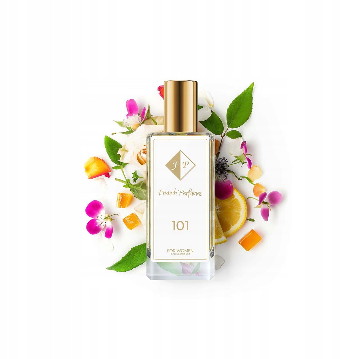 Francuskie Perfumy Women's No. 101 - 60ml Floral Perfumed Water