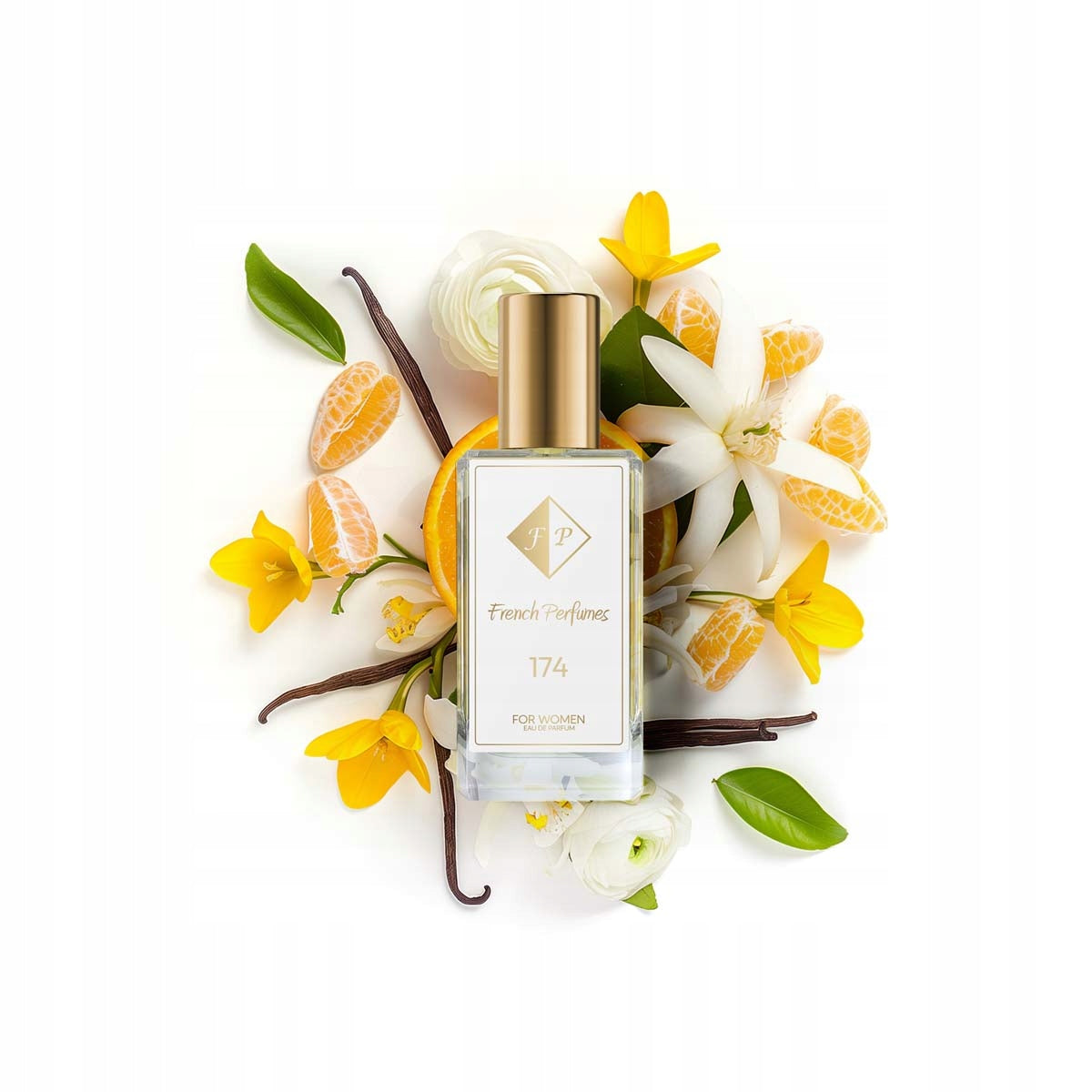 Francuskie Perfumy Women's No. 174 - 33ml Floral Perfumed Water