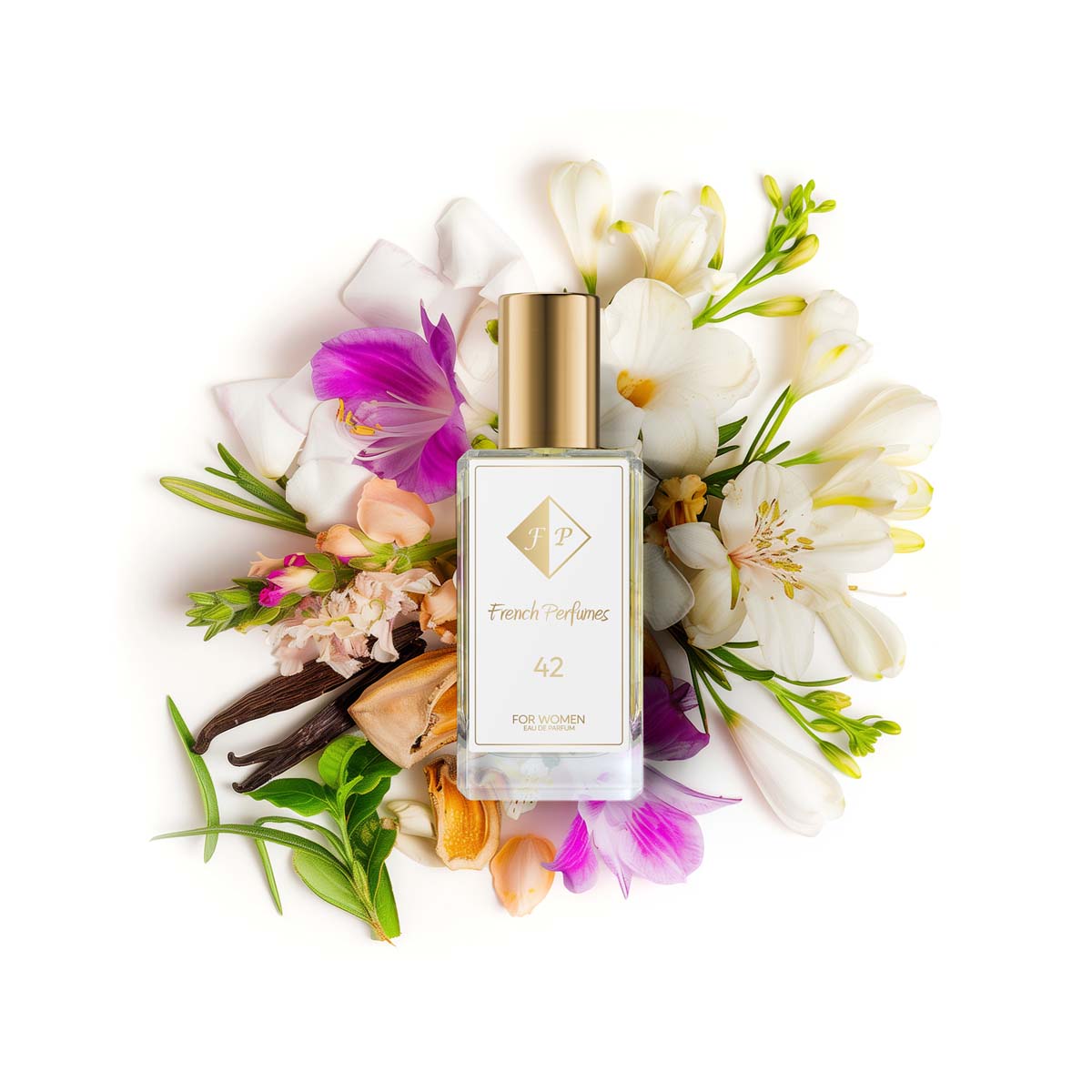 Francuskie Perfumy Women's No. 42 - 33ml Floral Perfumed Water