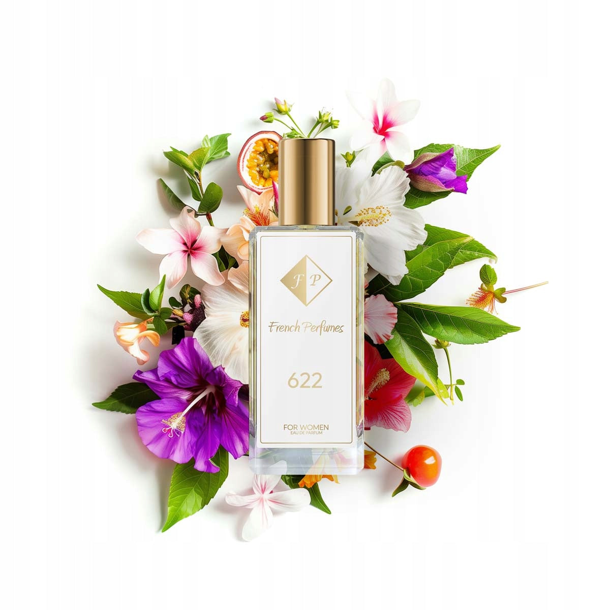 Francuskie Perfumy Women's No. 622 - 60ml Floral Perfumed Water