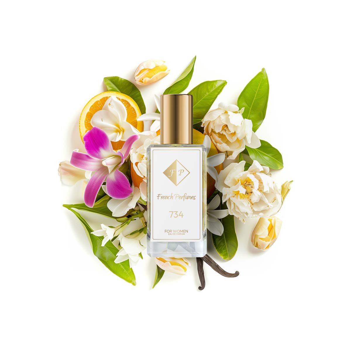 Francuskie Perfumy Women's No. 734 - 33ml |Flower Durable Perfumed Water