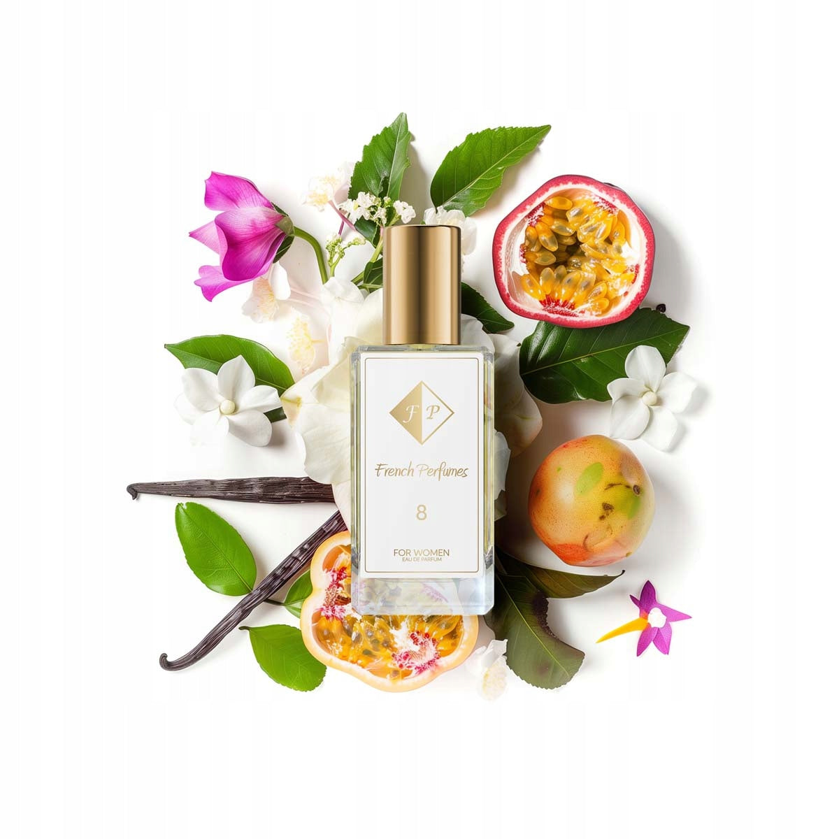 Francuskie Perfumy Women's No. 8 - 33ml Oriental Perfumed Water For Her