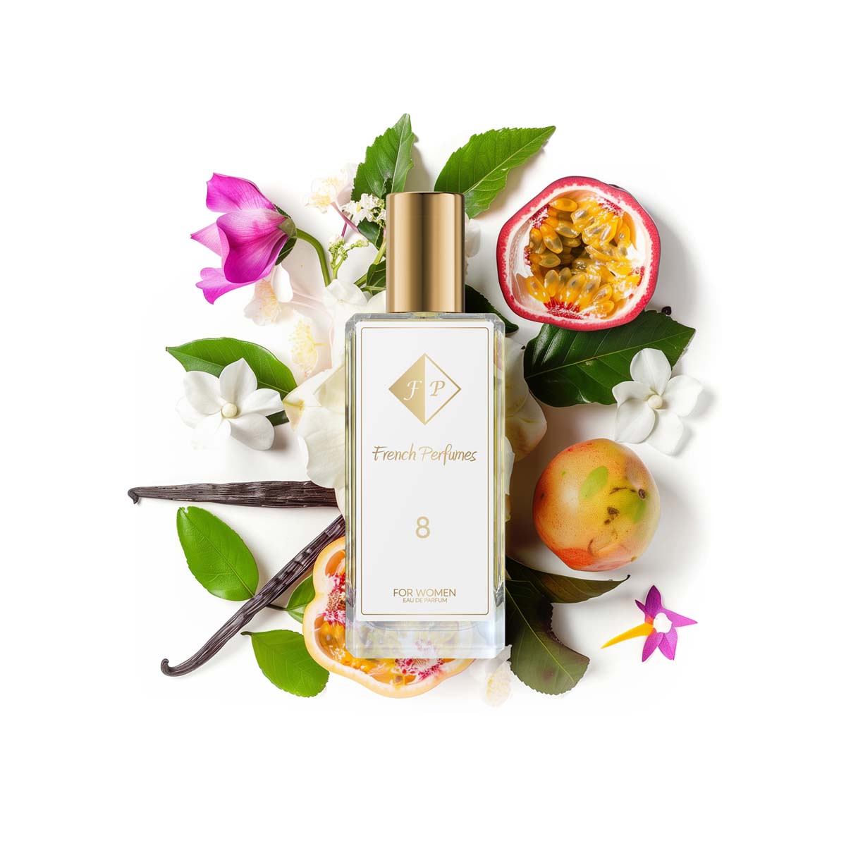 Francuskie Perfumy Women's No. 8 - 60ml Oriental Perfumed Water For Her
