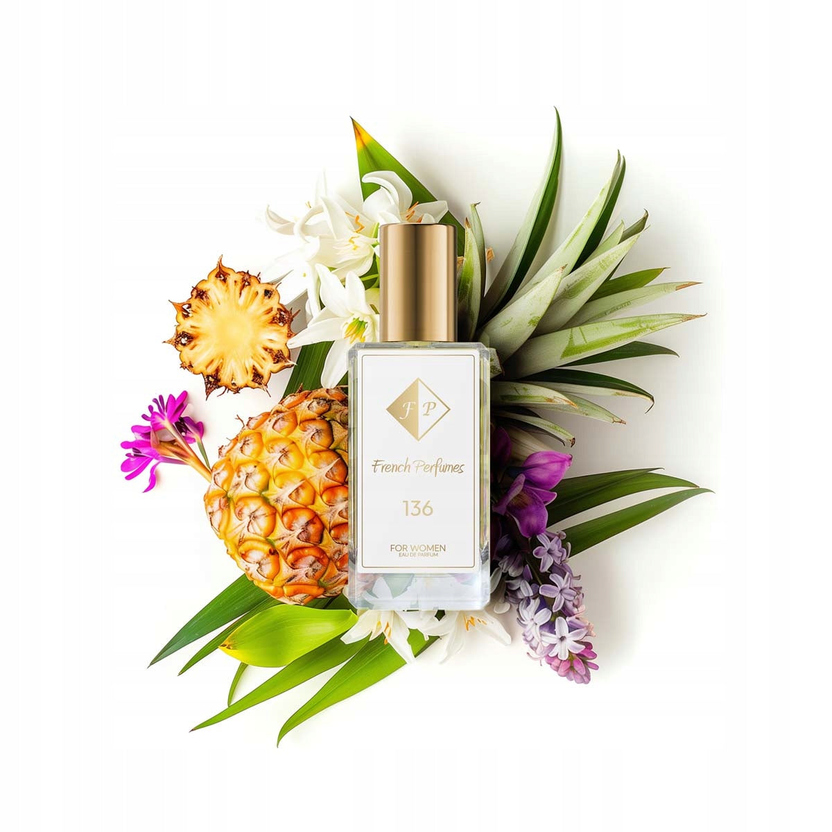 Francuskie Perfumy Women's Nr 136 - 33ml Floral Perfumed Water