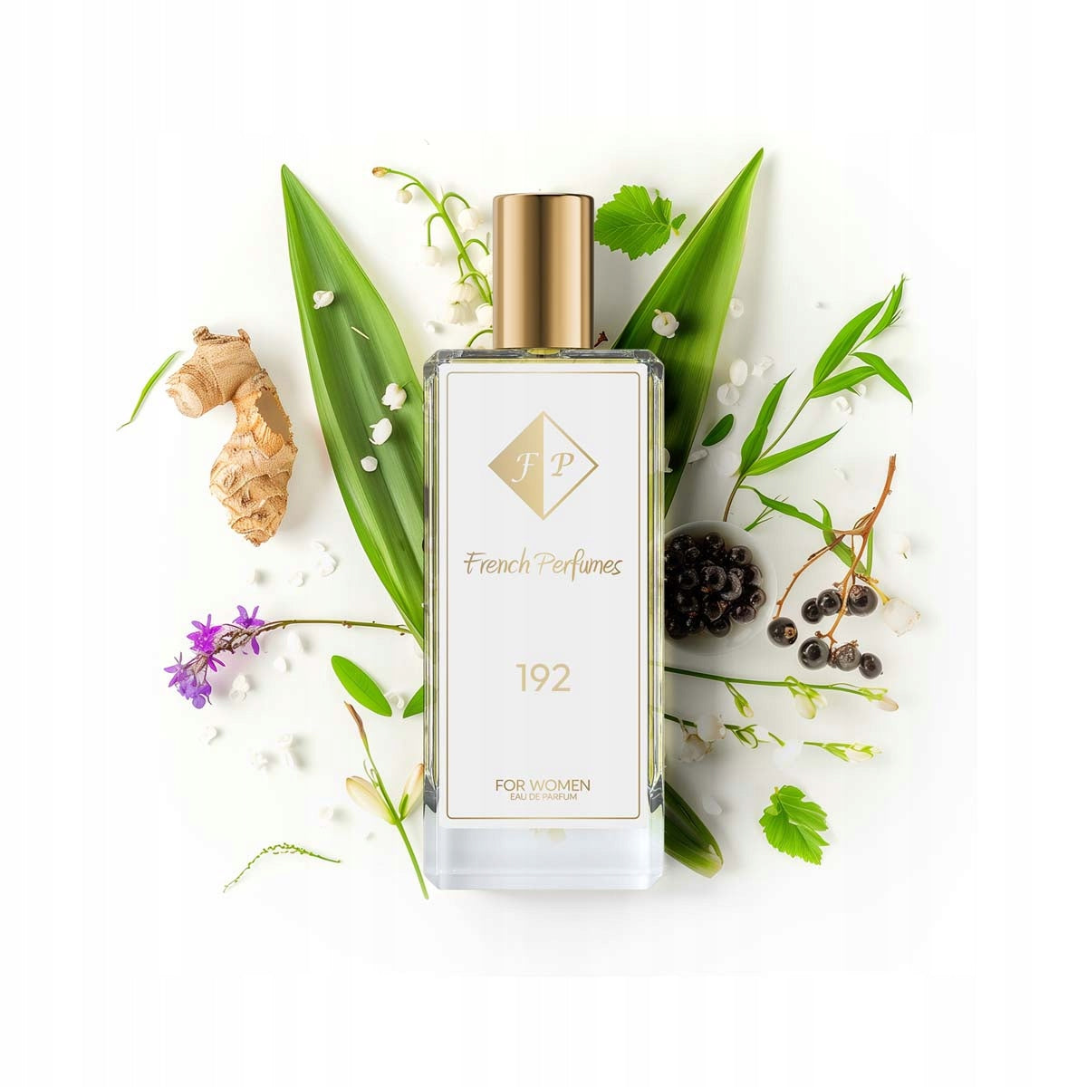 Francuskie Perfumy Women's Nr 192 - 104ml Floral Perfumed Water