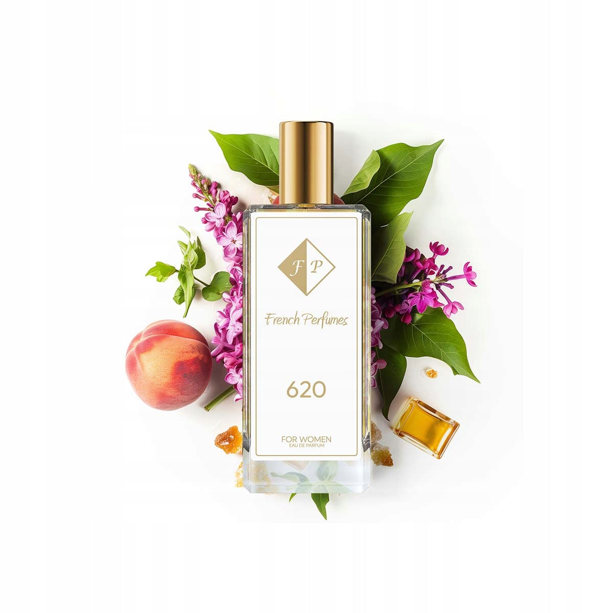Francuskie Perfumy Women's Nr 620 - 104ml Floral Perfumed Water