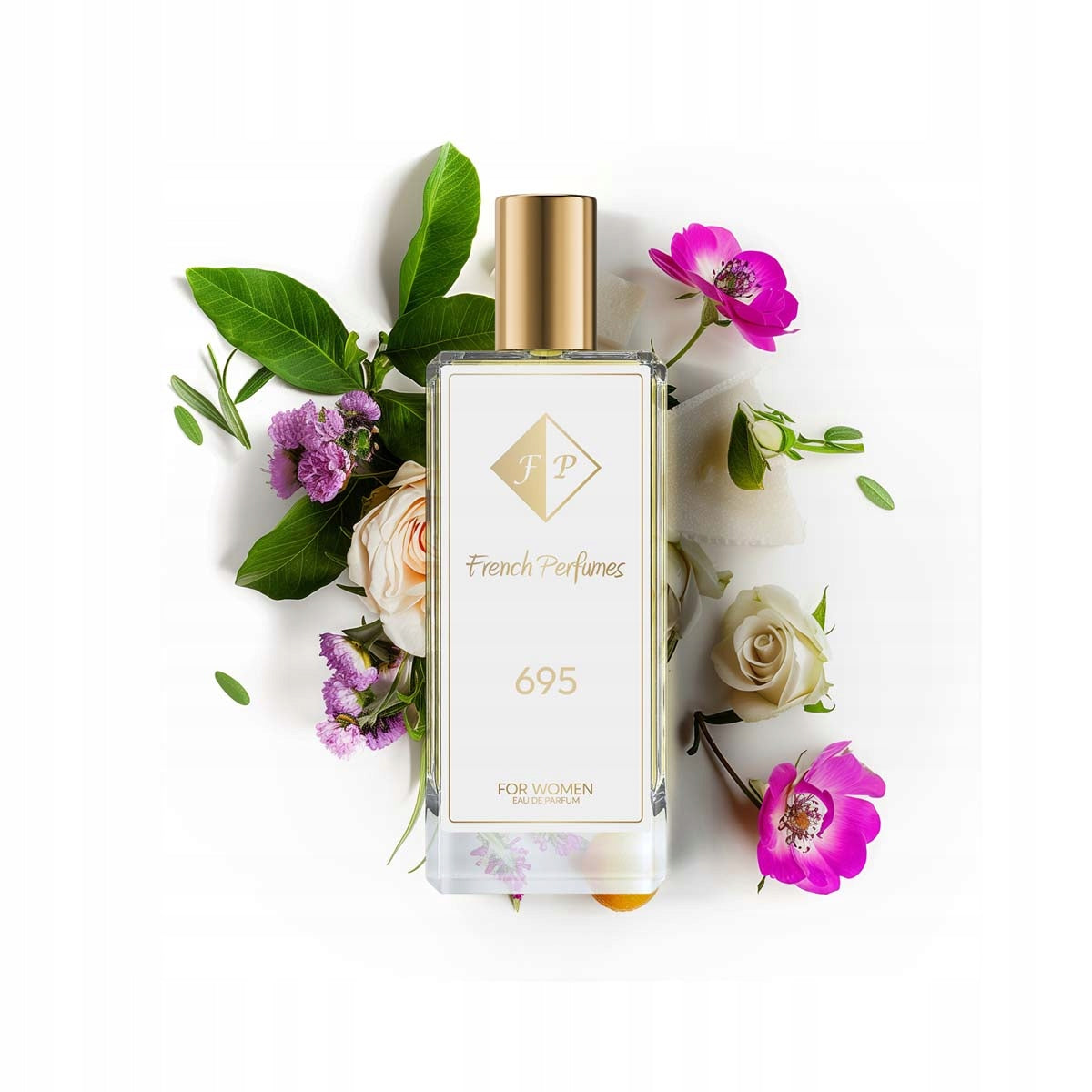 Francuskie Perfumy Women's Nr 695 - 104ml Floral Perfumed Water