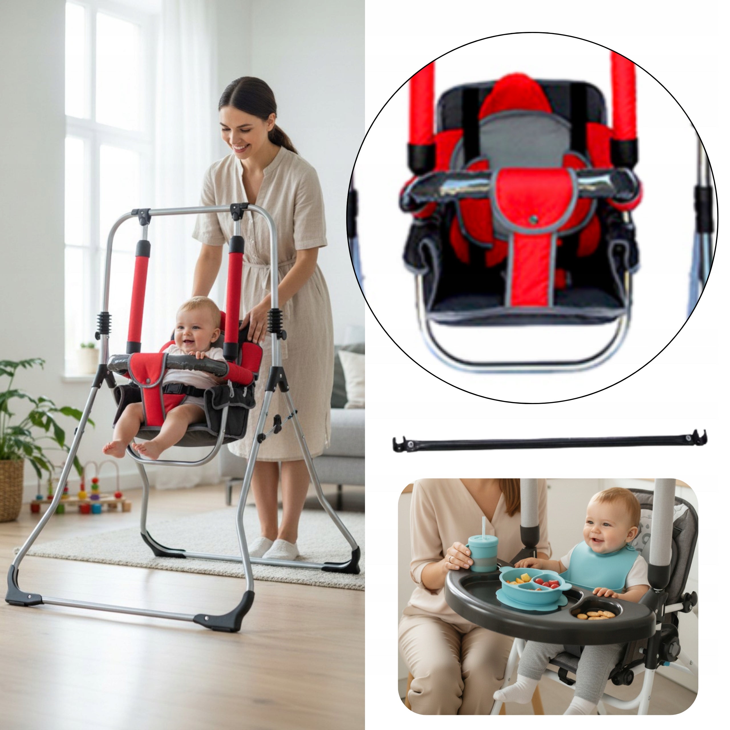 Freestanding Folding Swing 4in1 for Baby Highchair Rocker Tray 4in1 Manufacturer code SX2060022