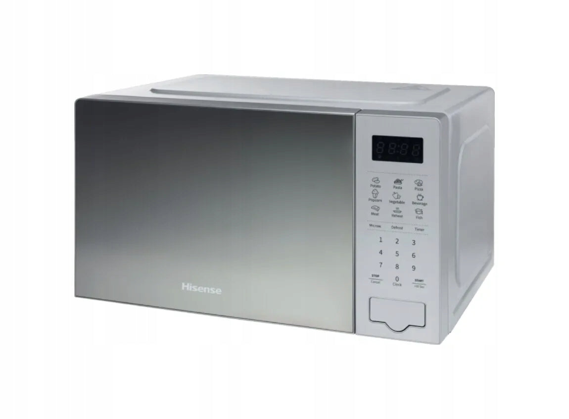 Freestanding Microwave 20l 700W LED 11 Levels Defrost Silver Model K1OMOPSIO
