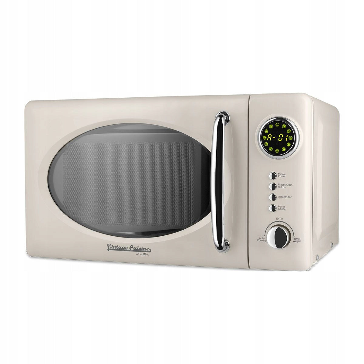 Freestanding Microwave Oven RETRO 700W CREAM Vintage Cuisine