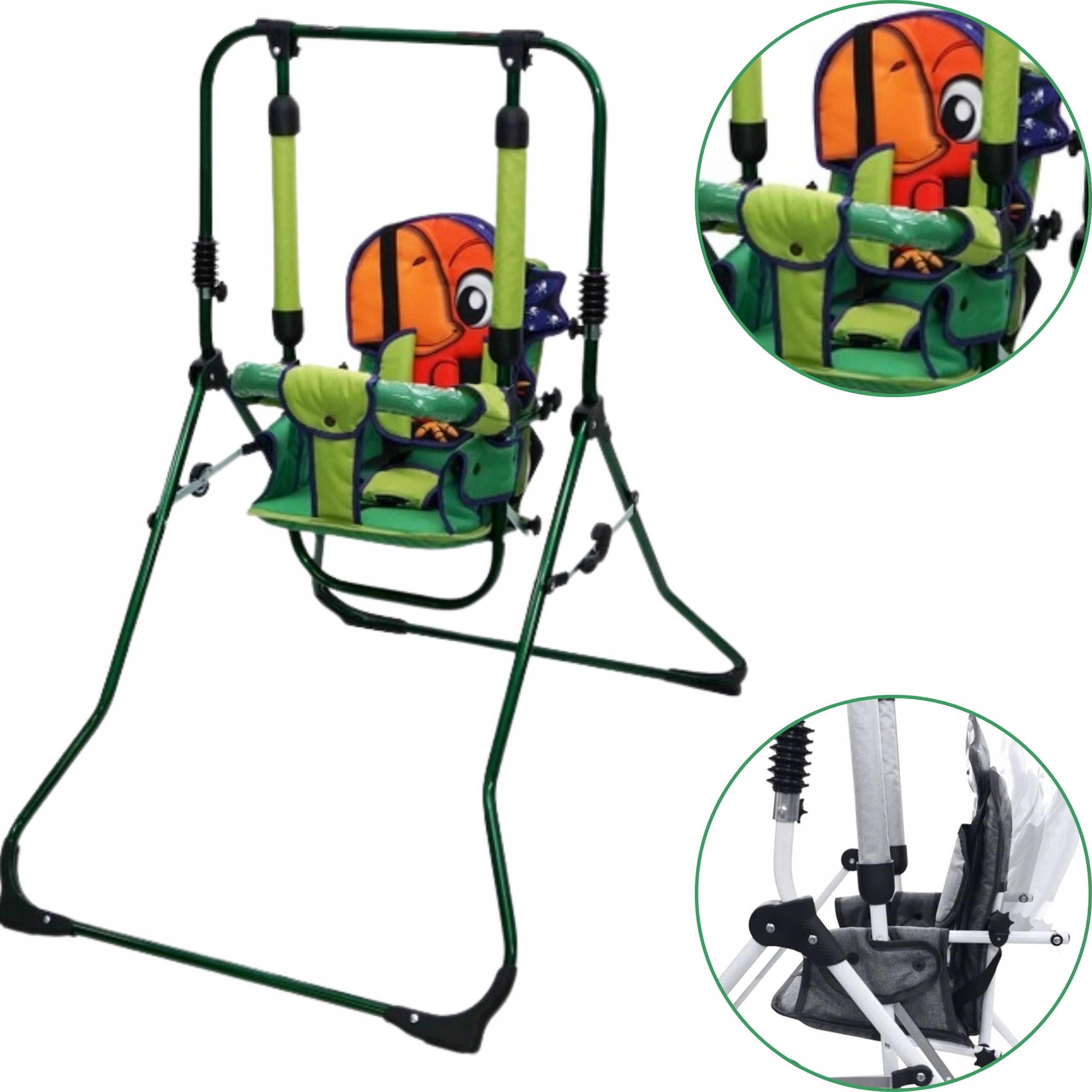 Freestanding Swing for Kids for Home Garden Stable Metal 3 in 1 Brand Skyline