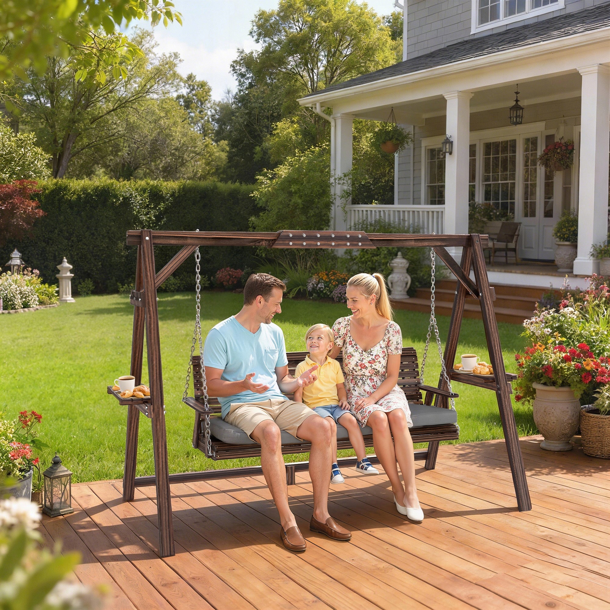 Freestanding garden swing Outsunny 63 x 153cm Manufacturer Outsunny