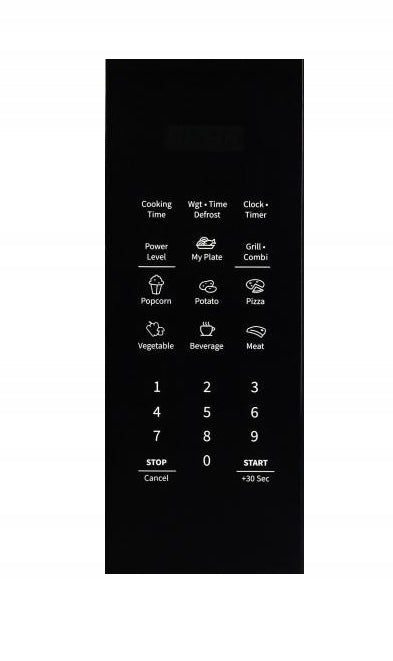 Freestanding microwave 23 l 800 W grill 1000 W black 2in1 6 programs grate Model K21B0AZ5JG
