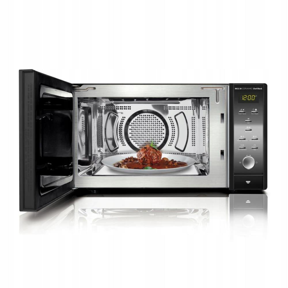 Freestanding microwave oven CASO Germany MCG30 Chef Black Packaging status original