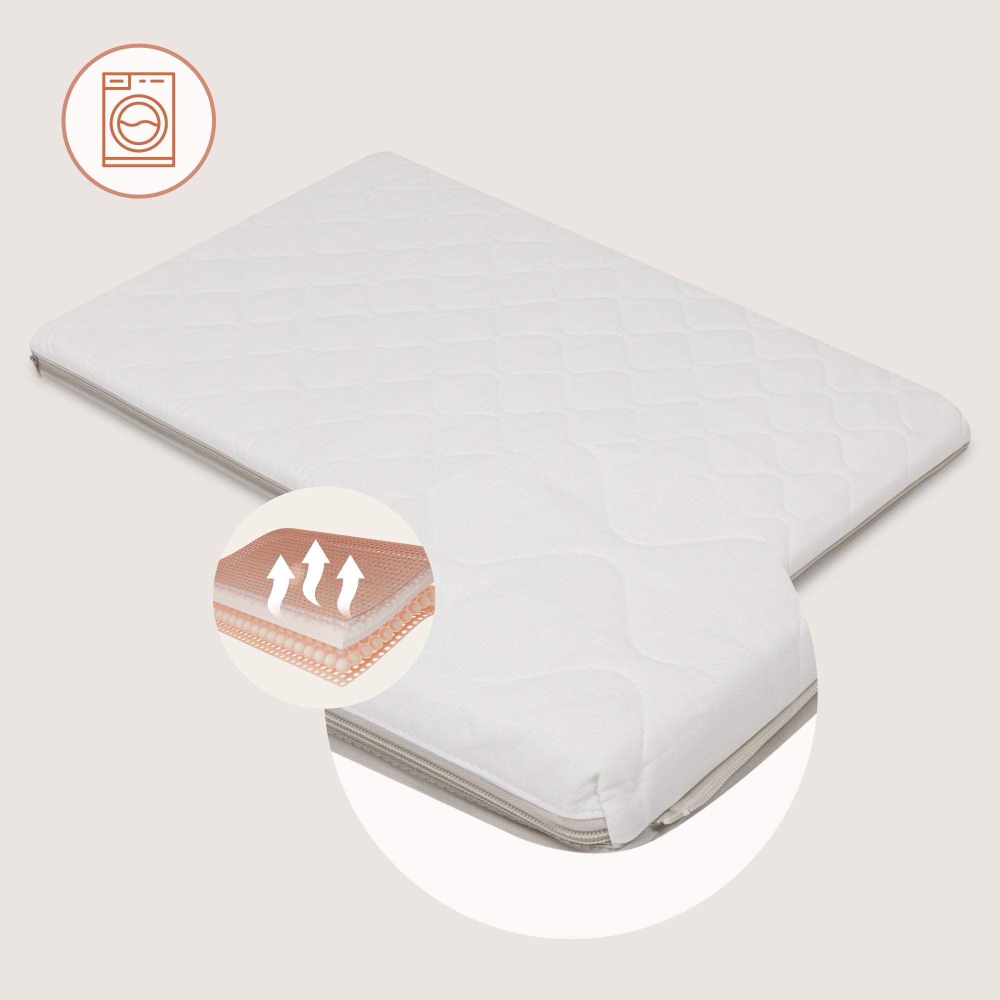 Freestanding travel cot 2in1 light folding Lionelo Mila Medical device no