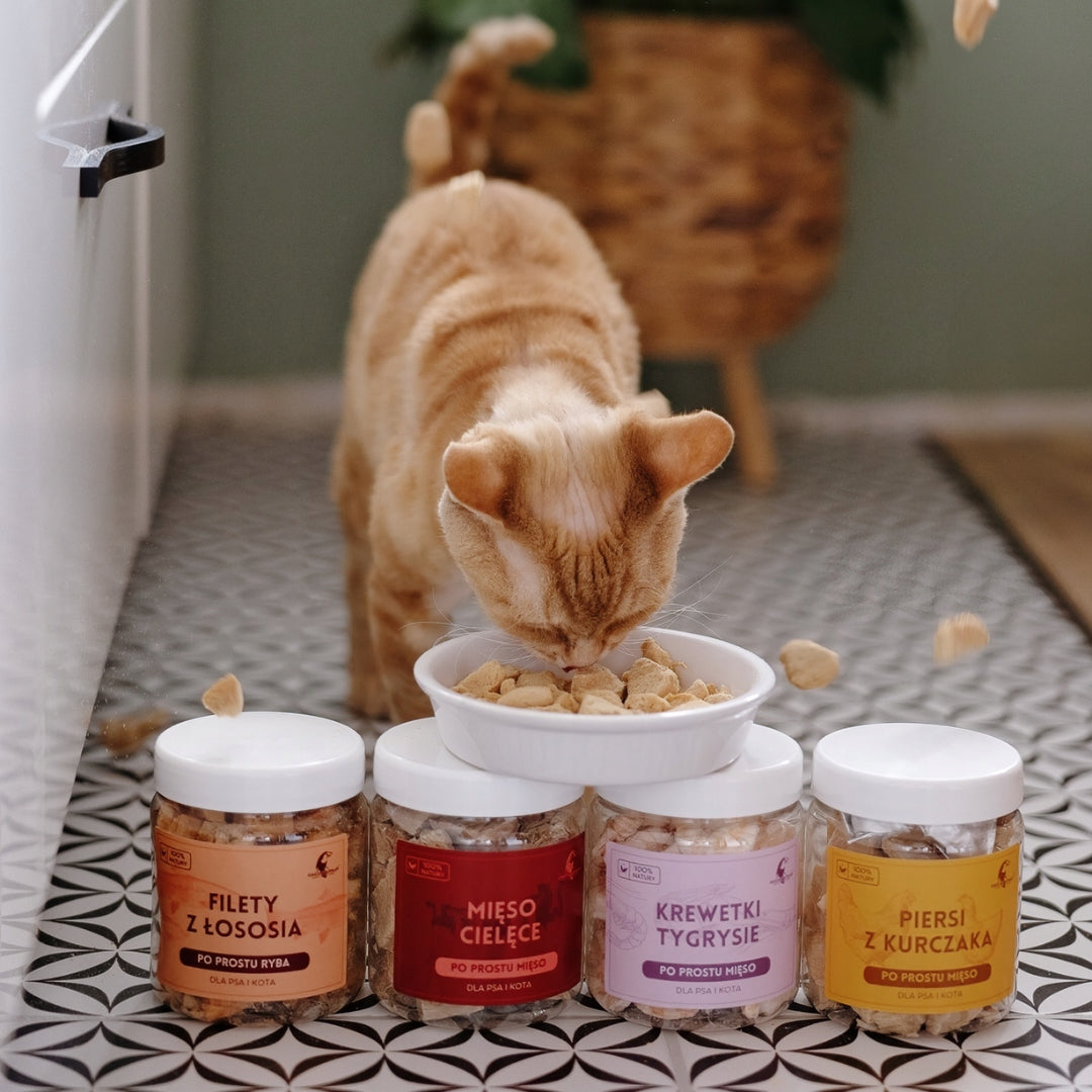 Freeze-dried pork tenderloins 80g for dog and cat the leanest part Manufacturer code AM-zdrp-0018-80