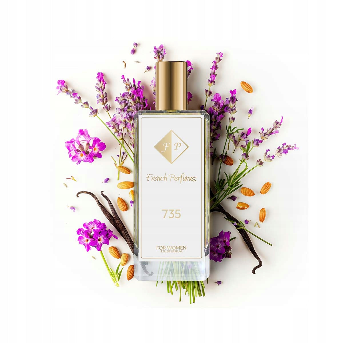 French Women's Perfume No. 735 - 104ml Amber Perfumed Water