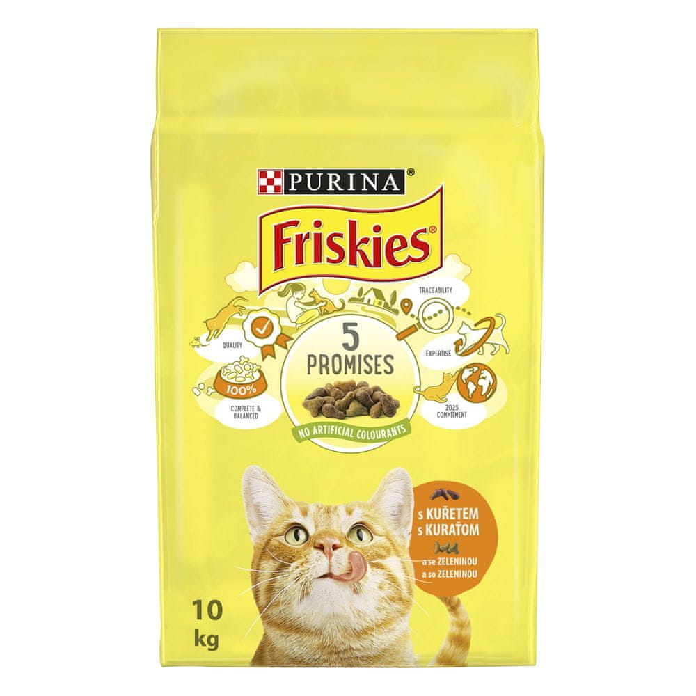 Friskies cat dry - kuře, zelenina Varianta: 10 kg Brand Friskies