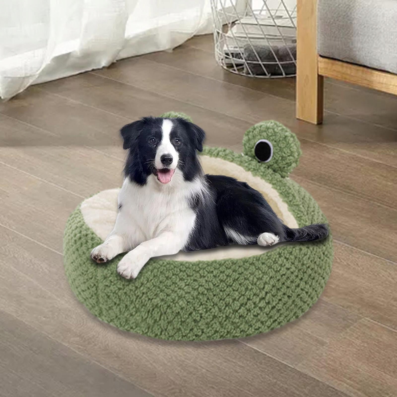 Frog-shaped cat dog bed semi-closed soft cat, dog 52cm Packaging status original