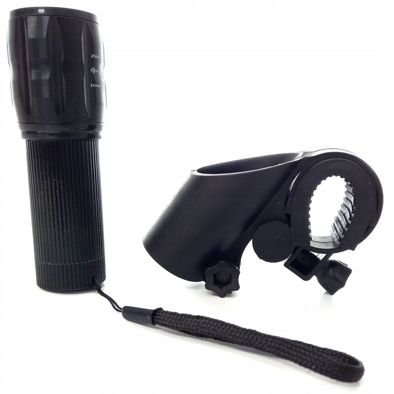 Front Bike Light / CREE LED Flashlight 3 Functions + ZOOM + Handle Manufacturer code PT-104837