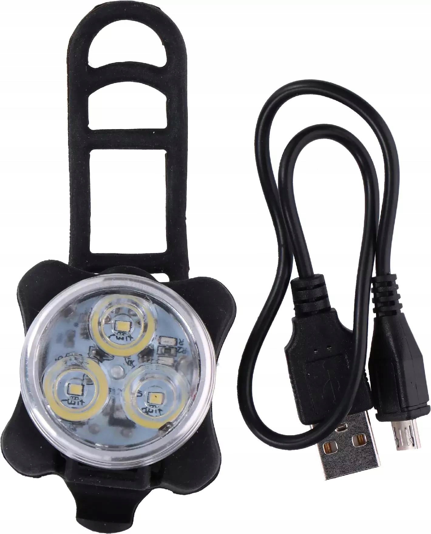 Front Bike Light LED Front Handlebar USB Rechargeable DUNLOP
