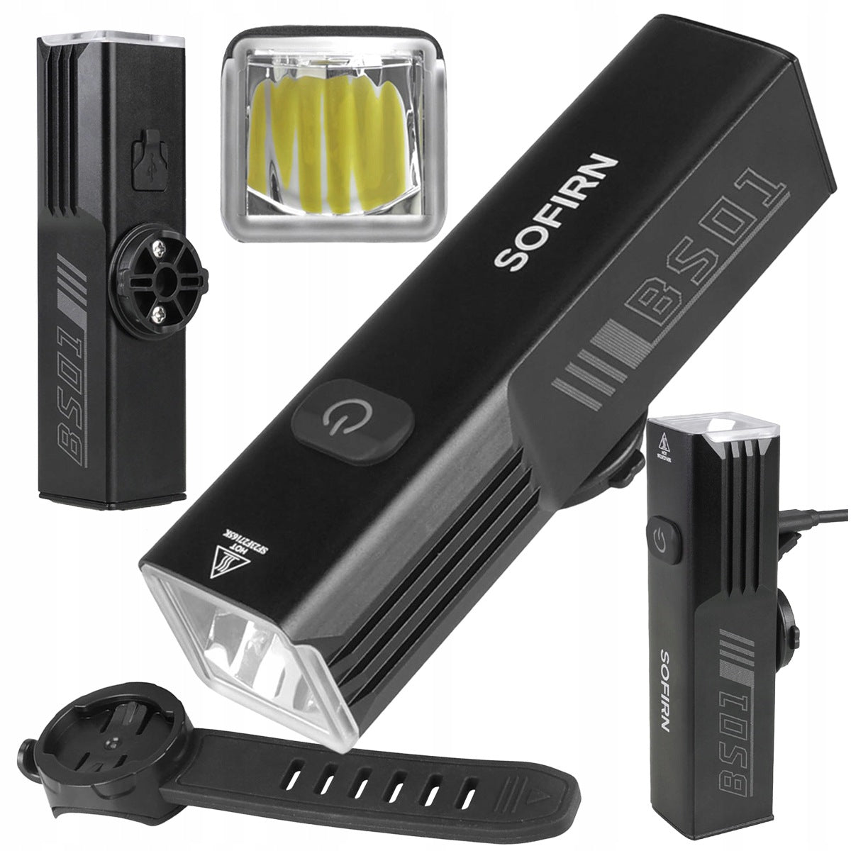Front Bike Light LED Sofirn BS01 2000 lm USB-C Power Bank IP65