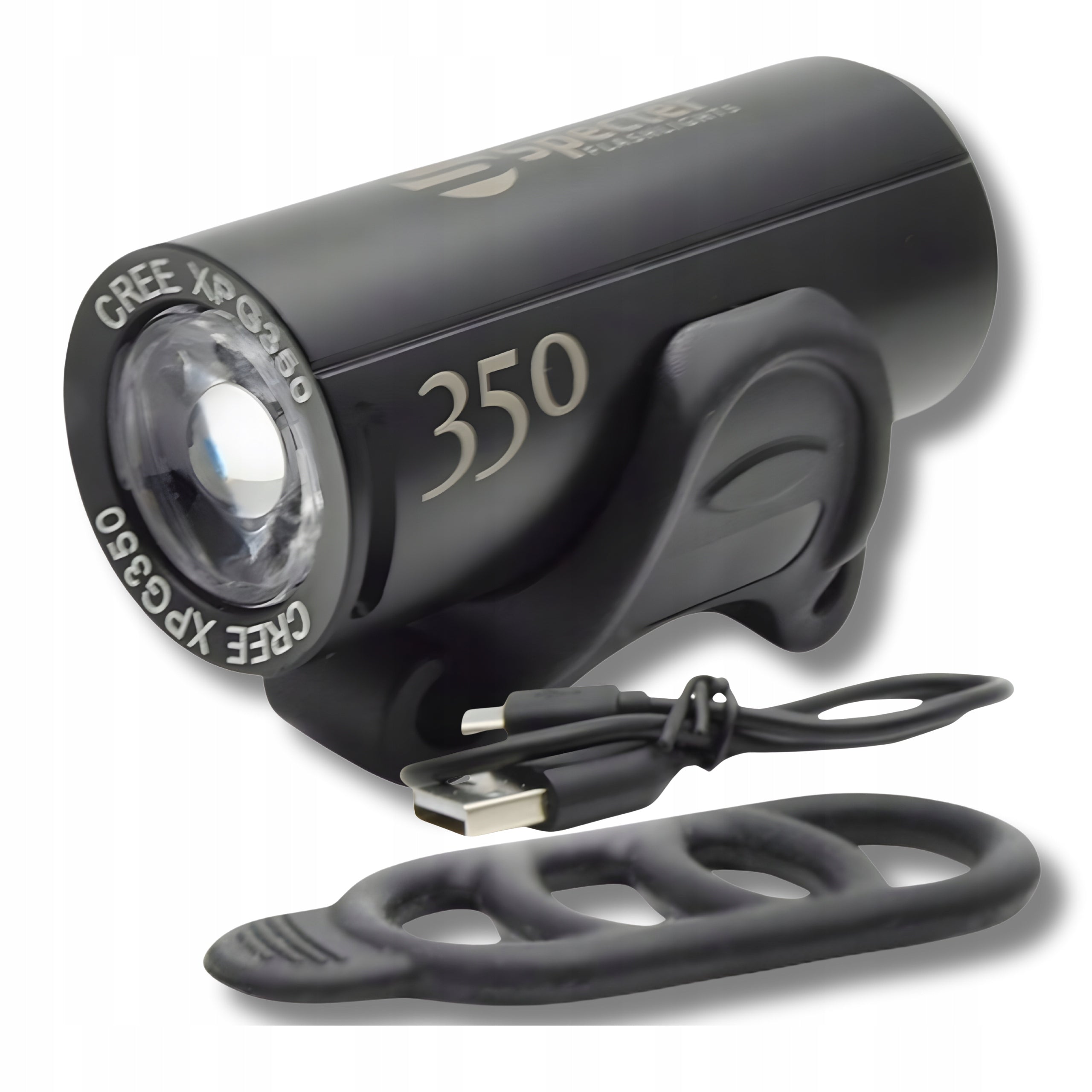 Front Bike Light SPECTER XPG350 350LM USB LED 1200mAh Bike