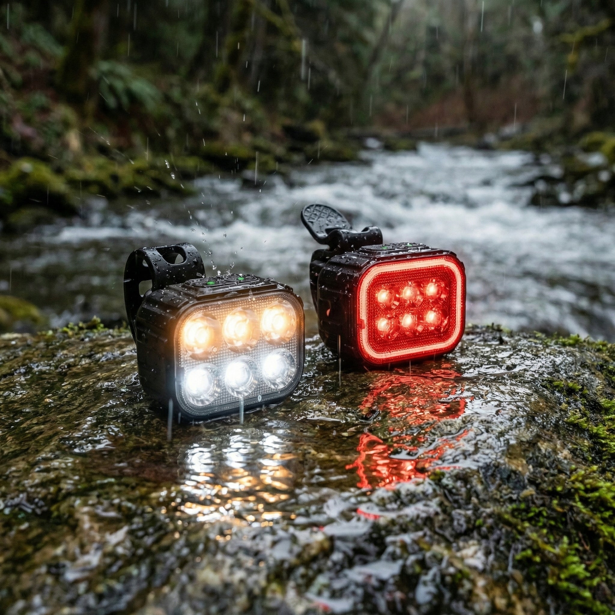Front Bike Light Set Rear LED Light 500lm Light For Baby Brand SUPERO