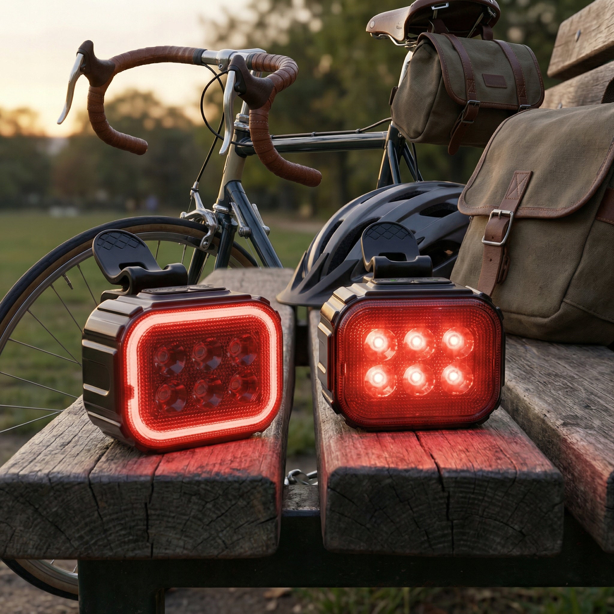 Front Bike Light Set Rear LED Light 500lm Light For Baby Color black
