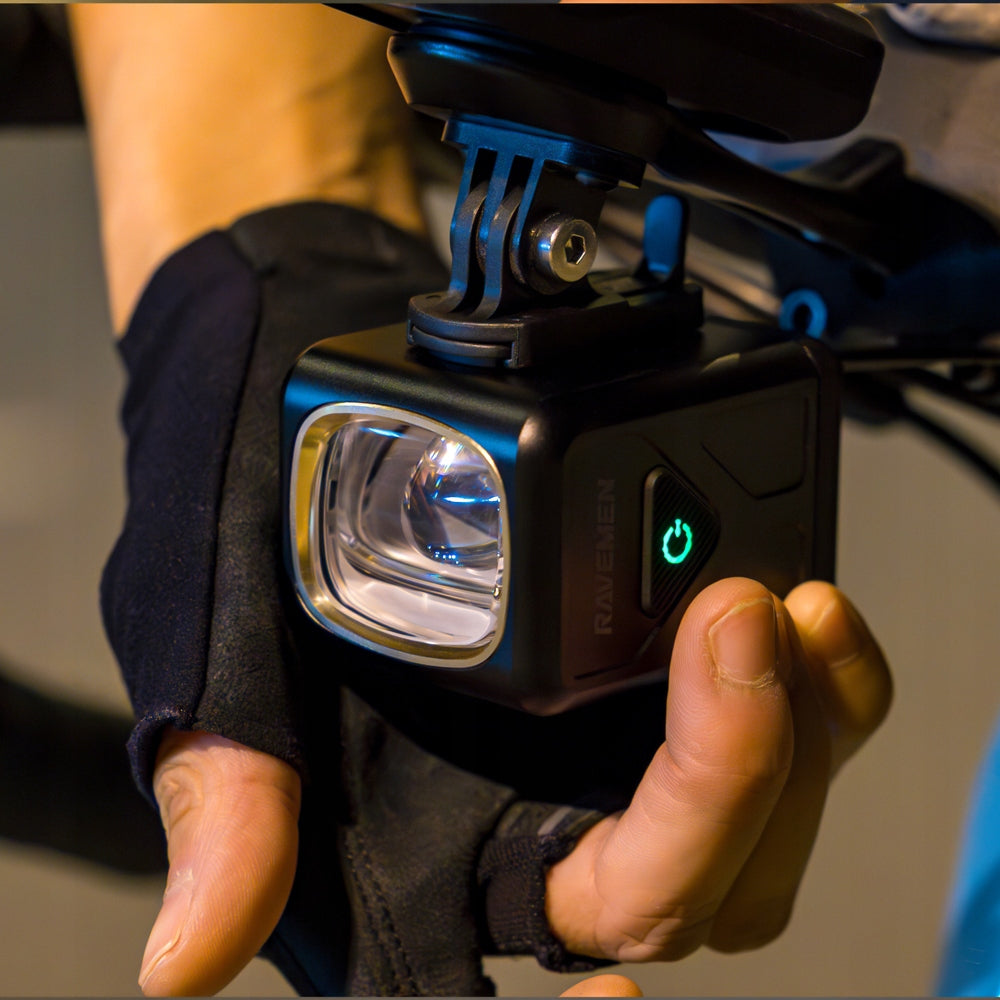 Front bicycle lamp RAVEMEN UR1700 1700 lm IPX6 USB-C LED Light beam 1700 lm