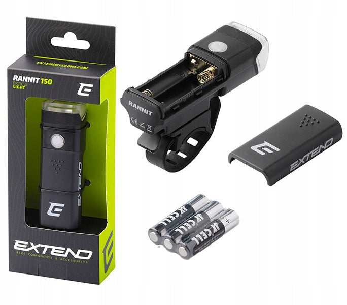 Front bike light Extend RANNIT 150 LED 3W 150 lm trekking + batteries